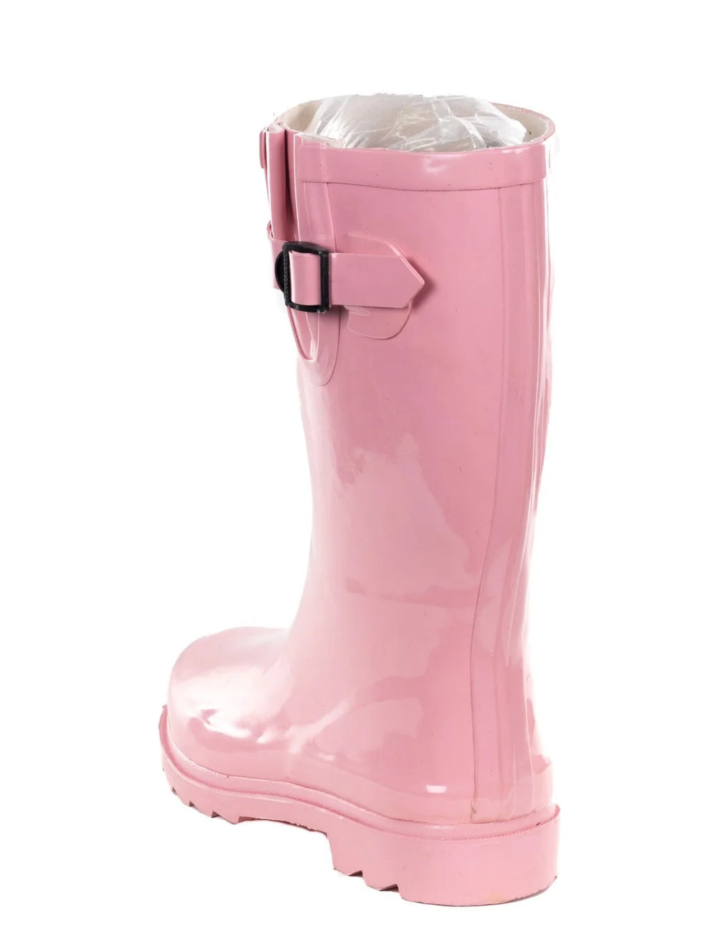 Women's Pink Mid-calf Rain Boots T276