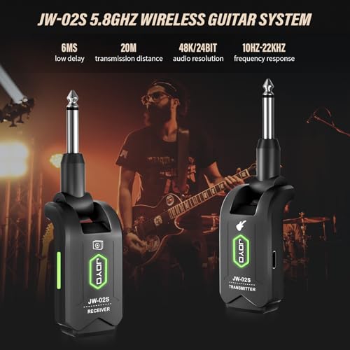 Wireless Guitar System 5.8GHz Transmitter Receiver with Charging Box F42239