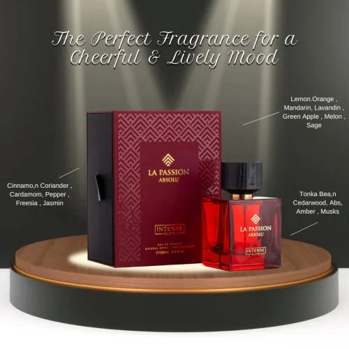 Eau de Parfum for Men 100ml, Long-lasting Musk & Amber Scent F382