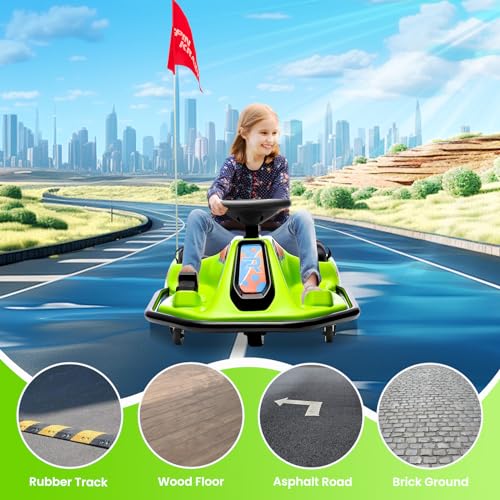 24V Electric Go Kart Drifting Car with 360° Rotation N6384
