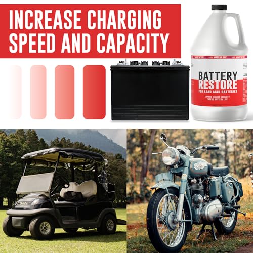 Battery Restore Solution for Lead Acid Batteries, 64oz Y8633