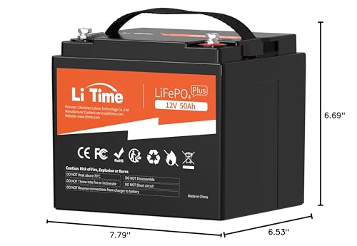 12V 100Ah LiFePO4 Battery Group 31 with Built-in 100A BMS N133