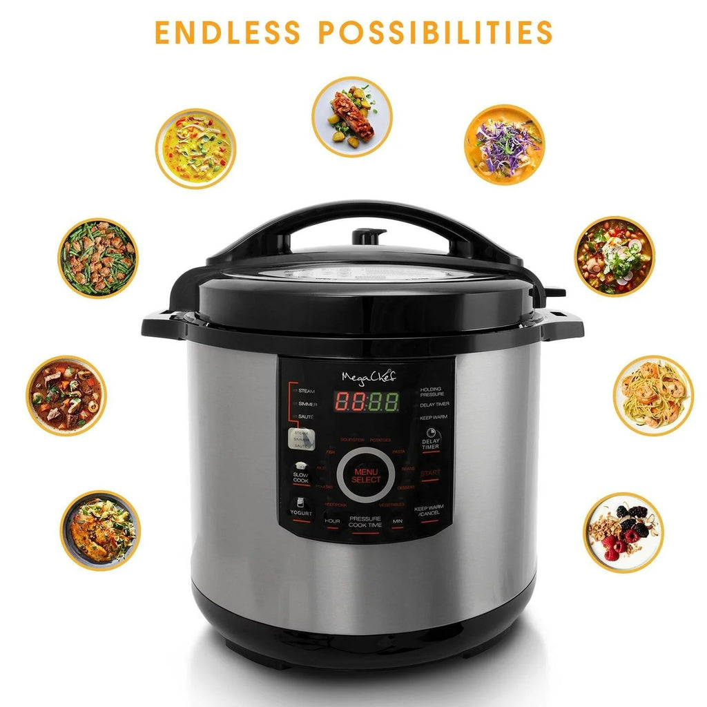 Digital Pressure Cooker with Lid, 12 Quart Capacity F67602