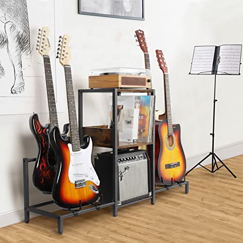 Guitar Stand 4-Tier Rack Holder for Acoustic, Electric, Bass R41022
