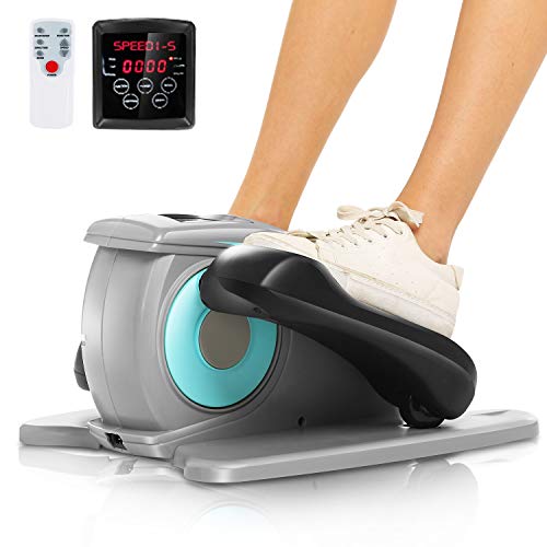 Under Desk Elliptical Machine - Quiet Pedal Exerciser for Seniors, Office & Home N263