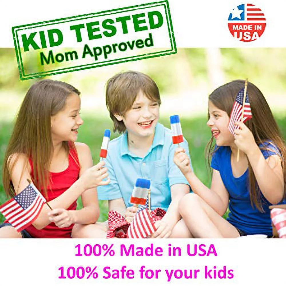 Ice Pop Maker - Frozen Popsicle Mold Kit with 10 BPA Free Molds and 50 Wood Sticks Y372844