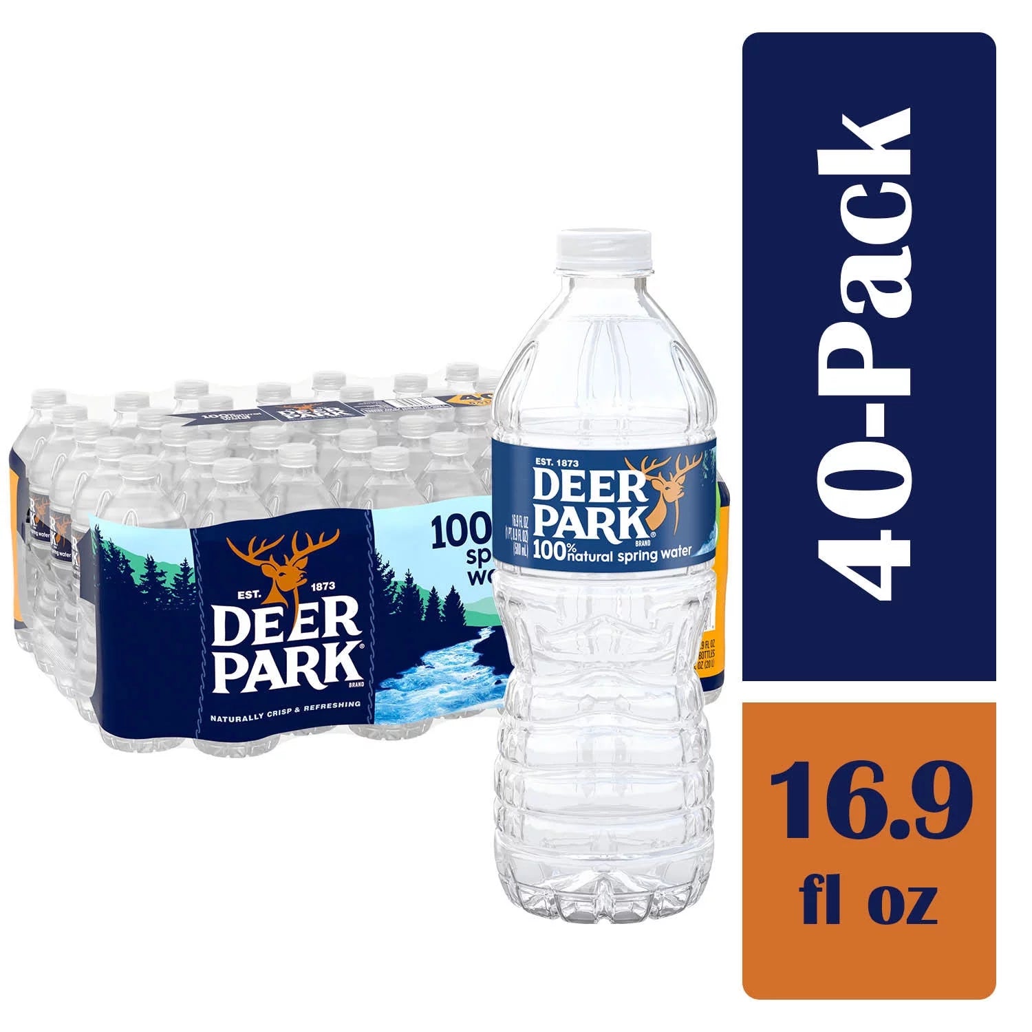 Natural Spring Water 16.9oz 40pk U3764