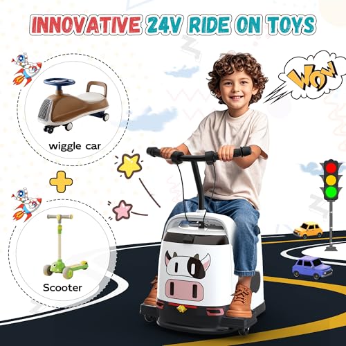 24V Kids Ride-On Car, 180W Brushless Motor, Max 5Mph, Red V9501