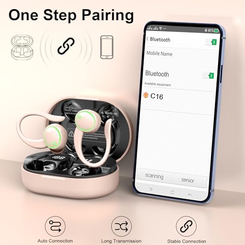 Wireless Earbuds Bluetooth 5.4 with Noise Cancelling Mic, IP7 Waterproof for Running Z469