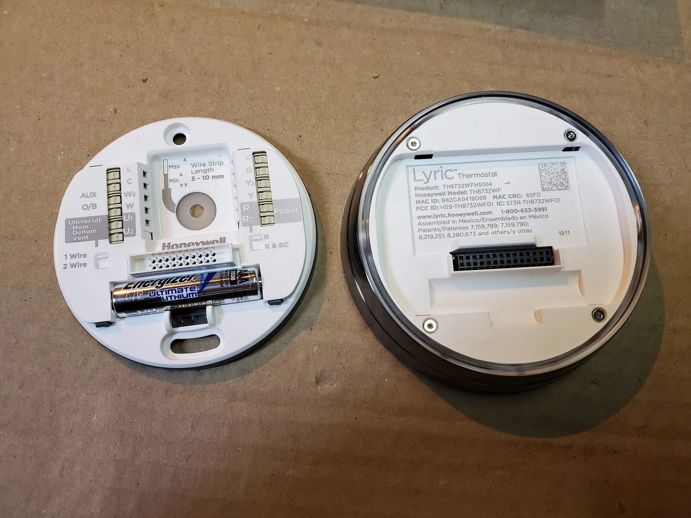Smart Round WiFi Programmable Thermostat E336934