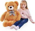 IKASA Giant Teddy Bear Stuffed Animal Plush Toy,Large Jumbo 30" Brown Huge Cute Soft Toys,Big Size Fluffy Plushy Fat Oversized Plushie,Gifts for Kids Girls Boys Girlfriend Children