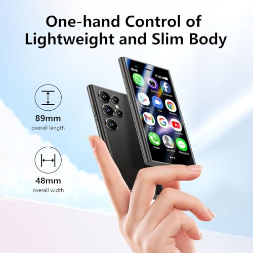 Mini Phone for Kids, 3.0" HD Screen, Unlocked Smartphone F90026