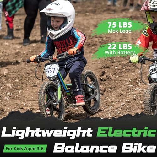 Electric Dirt Bike for Kids Aged 3-6, 170W Motor, 24V Battery, 12IN Tires M30914