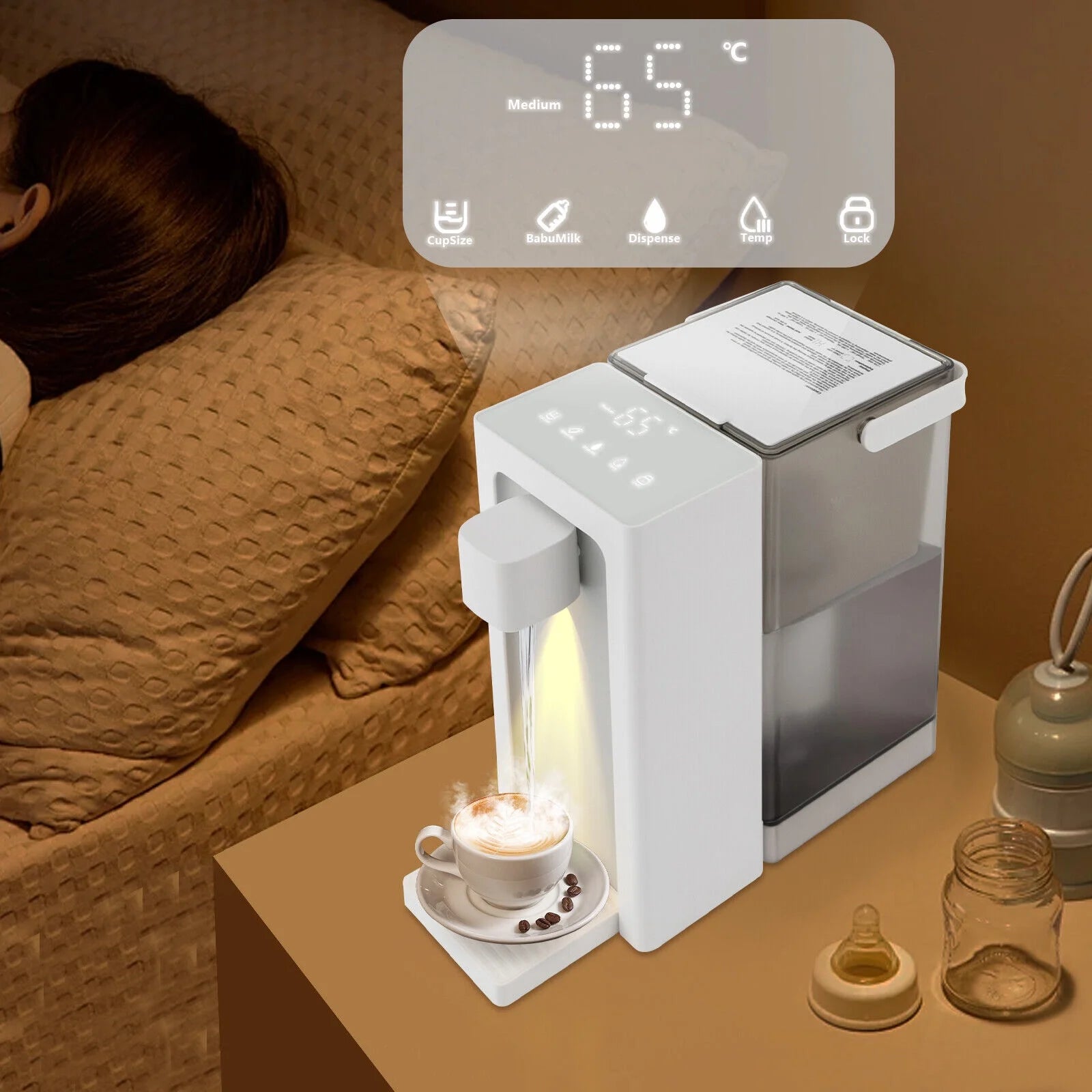 Countertop Hot Cold Water Dispenser, 5 Temperature Settings J21743