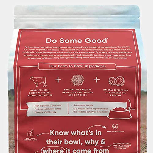 Grass-Fed Beef & Ancient Grains Dry Dog Food, 4 lbs M21507