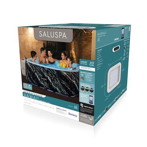 Inflatable Hot Tub Spa with LED Lights and App Control V9433