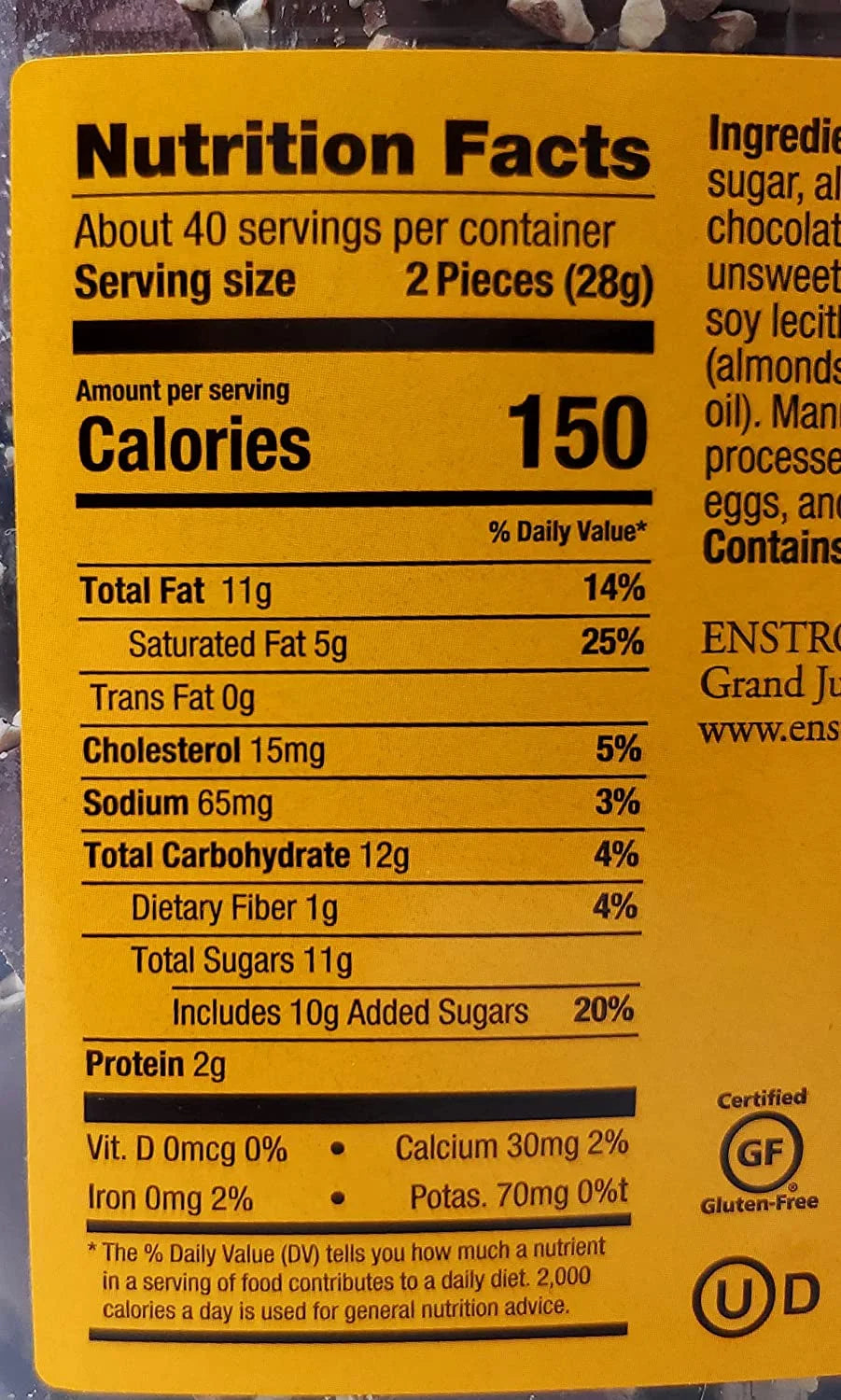 Almond Toffee Tub (Milk, 2.5lb) C69900