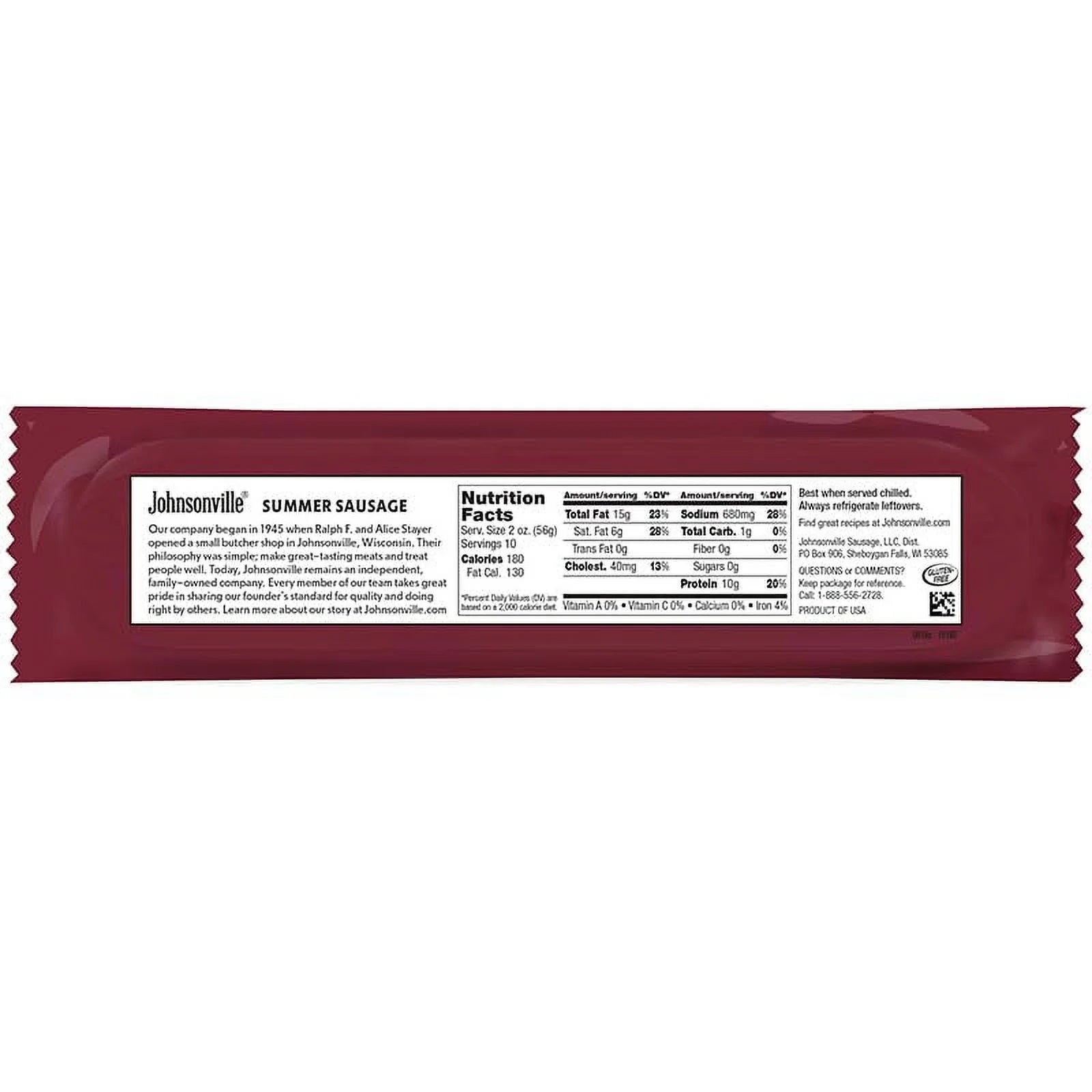 Beef Summer Sausage 20oz V1902