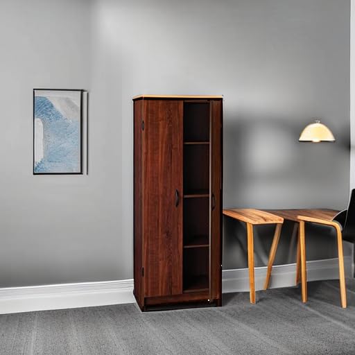 Pantry Cabinet with 2 Doors and Adjustable Shelves, White D388846