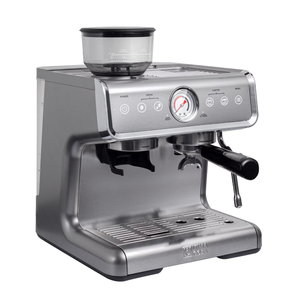 Semi-Automatic Espresso Machine - Silver - 2 Litre Water Tank K743951