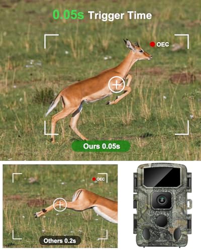 4K 64MP WiFi Trail Camera with Night Vision and 64GB Card Q234