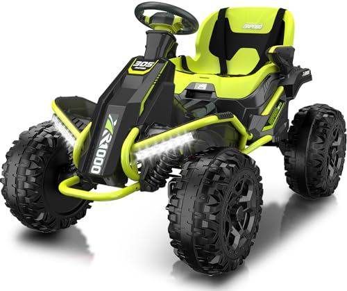 24V 4x4 Ride On Toy for Big Kids, 4x200W Motors, 5MPH, Parent Remote, Wide Adjustable Seat, Green L494349