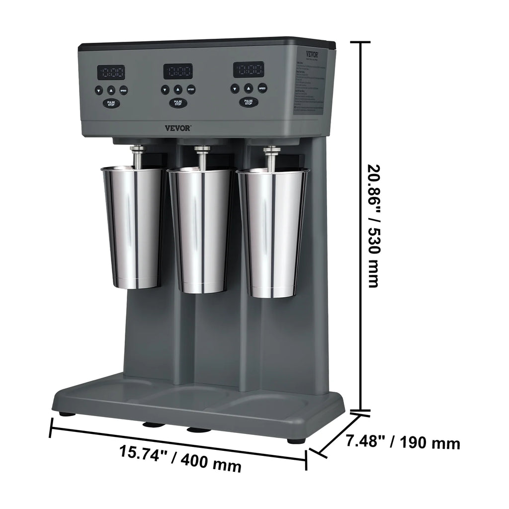 Milkshake Maker Stainless Steel Electric Blender with LED U640459