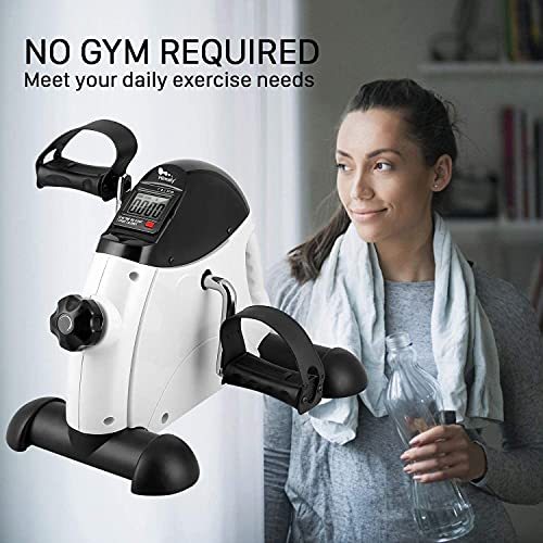 Under Desk Bike Pedal Exerciser with LCD Display A386994