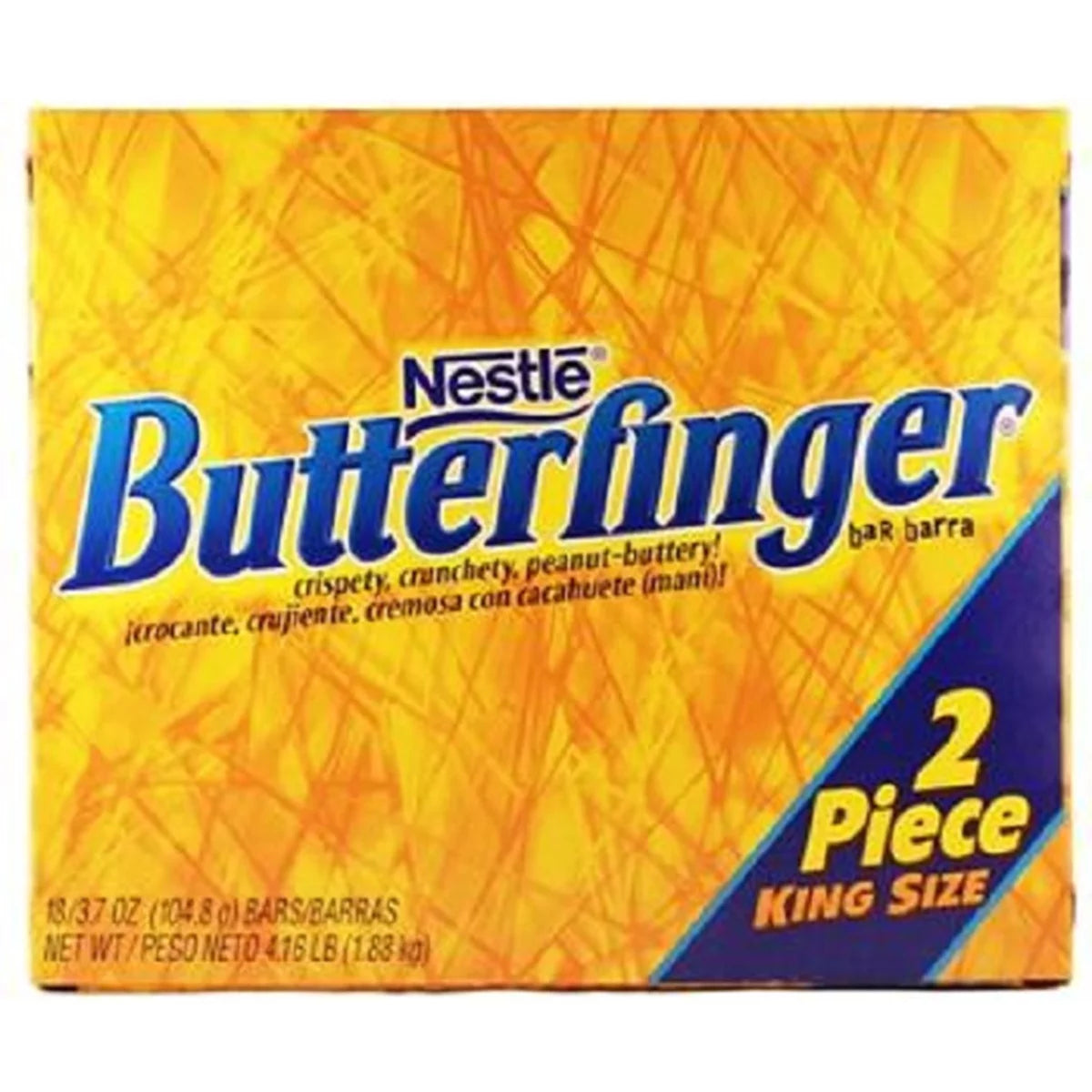 Nestle Butterfinger King Size Candy Bar 18 Count - 3.7 oz