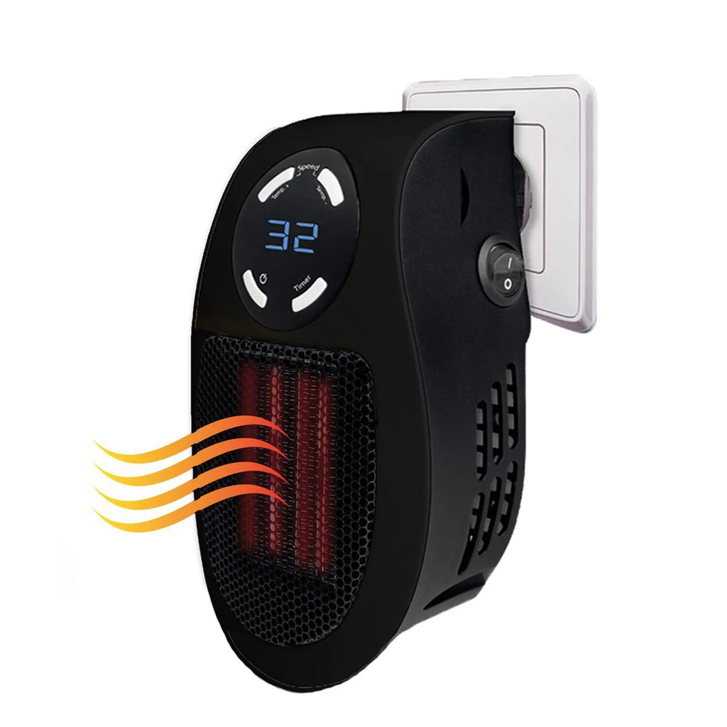 500W indoor portable heater with adjustable thermostat timer S644