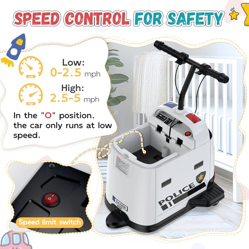 24V Kids Ride-On Car, 180W Brushless Motor, Max 5Mph, Red V9501
