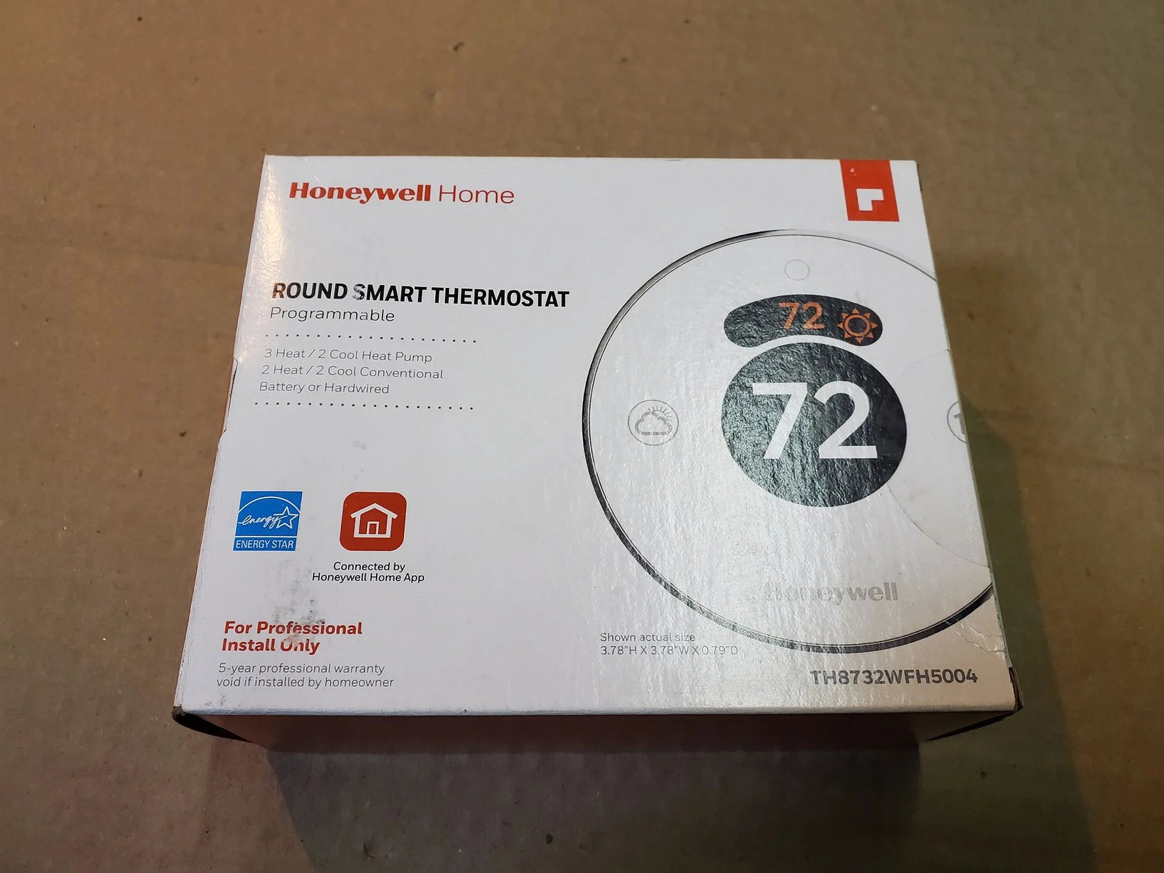 Smart Round WiFi Programmable Thermostat E336934