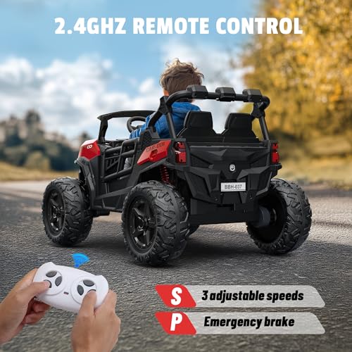 24V 2 Seater Ride on Car Truck, 4WD, Remote Control, Pink P334