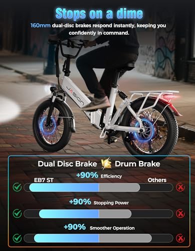 Folding Electric Bike for Adults, 1200W Peak Motor, 28MPH Max Speed, 48V 10AH Removable Battery, 20" Fat Tire M840673