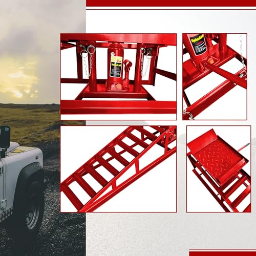 Hydraulic Car Ramps 5 Ton Low Profile Vehicle Lift C11276