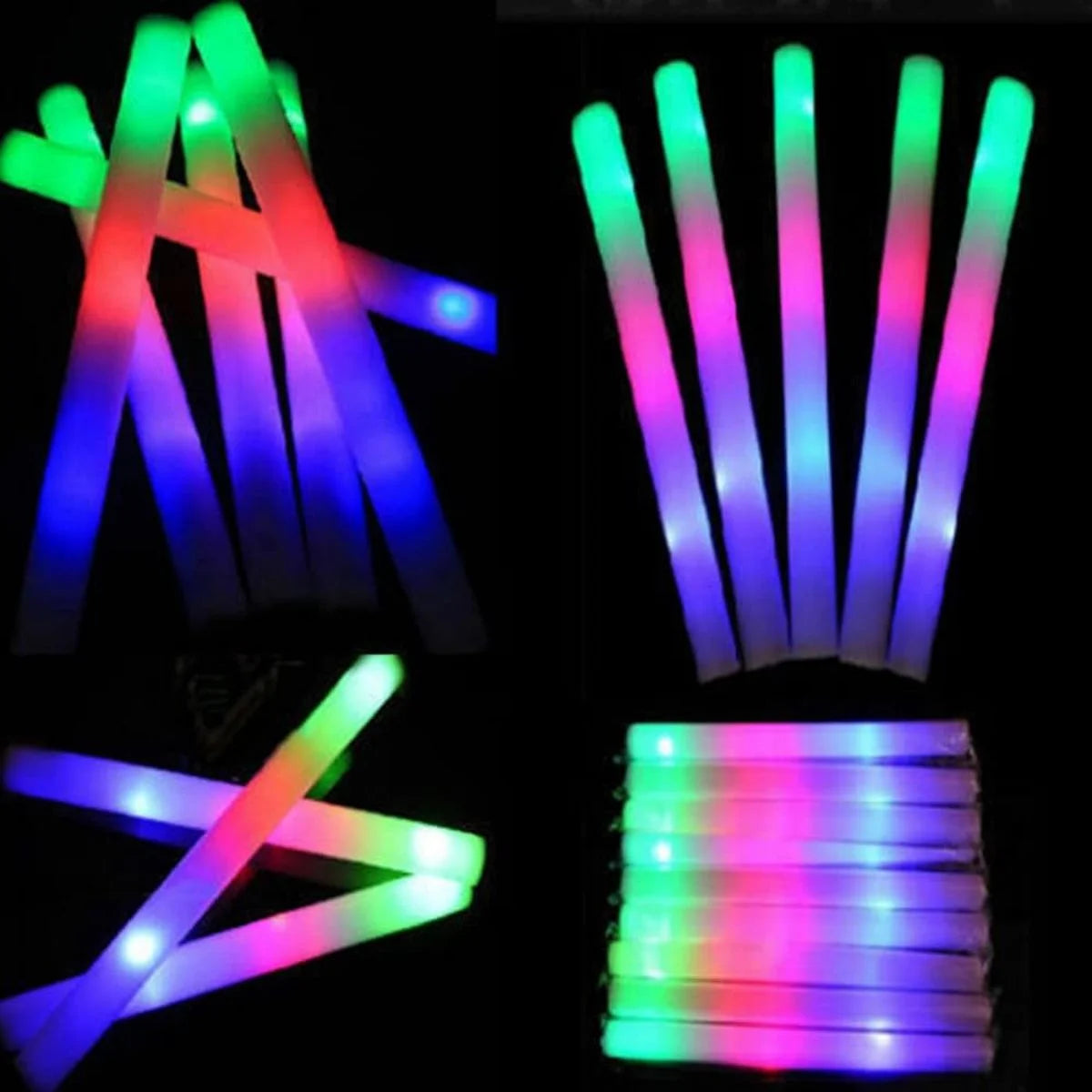 LED Foam Sticks 18in Glow Wands Party Supplies C63298