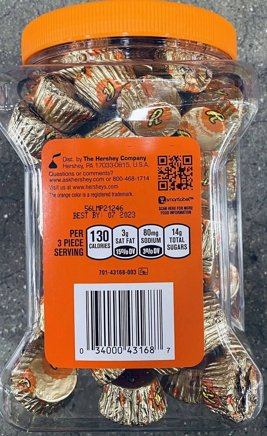 Milk Chocolate Peanut Butter Cups Party Tub B4597