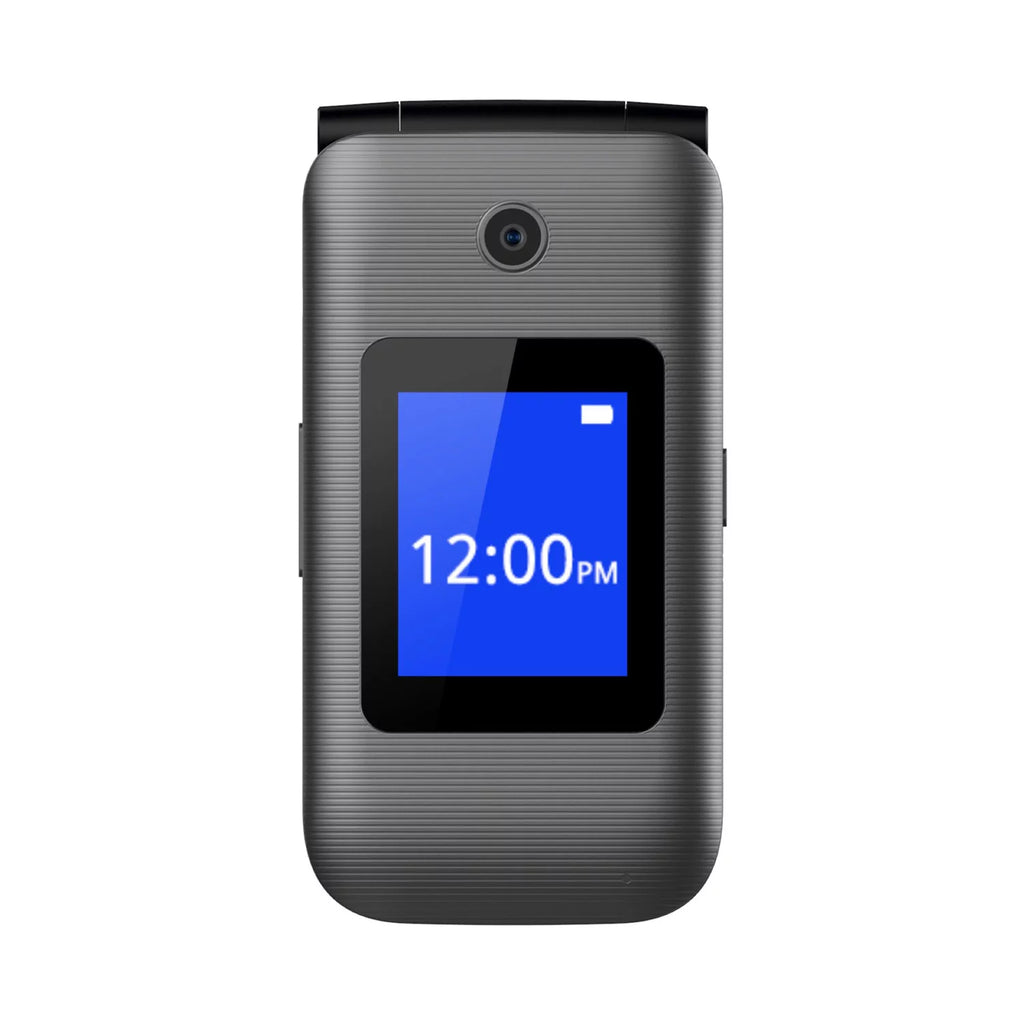Unlocked 4G LTE Big Button Flip Phone, Gray V65109