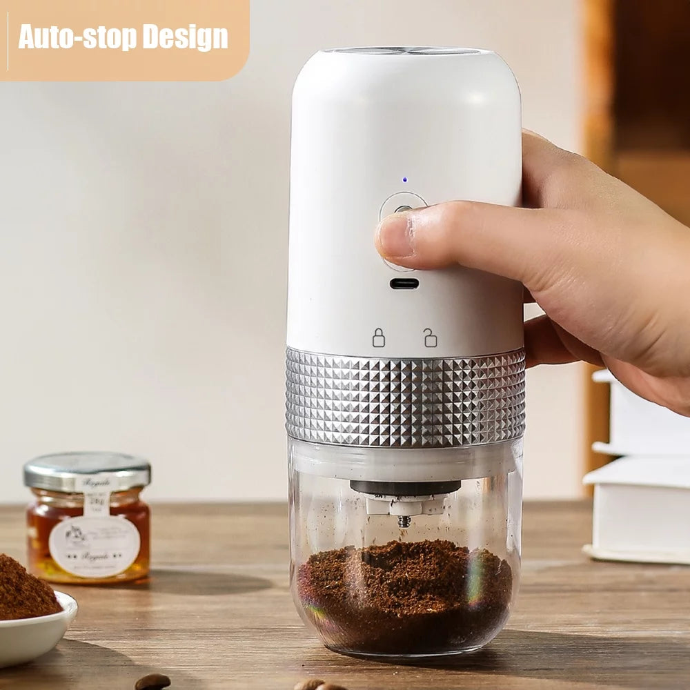 Cordless Electric Coffee Bean Grinder, Portable USB Rechargeable E65595