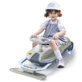 Upgraded Clean Car for Kids, Metal Rod with Built-in Bearings for Precise Steering, Electric Go Kart with Cleaning Function, 12V Ride On Race Wiggle Car for Ages 3-8 Years Old