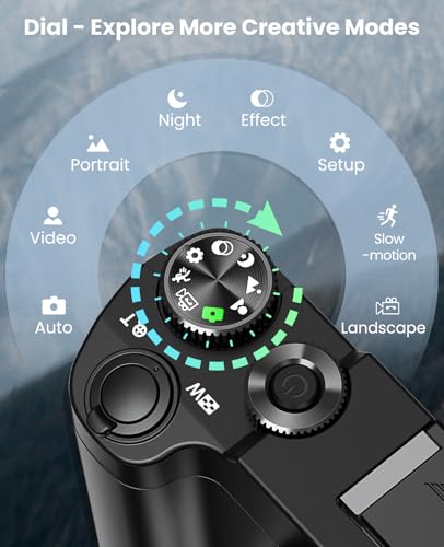 4K 64MP Dual-Lens Vlogging Camera with Autofocus and Anti-Shake H687
