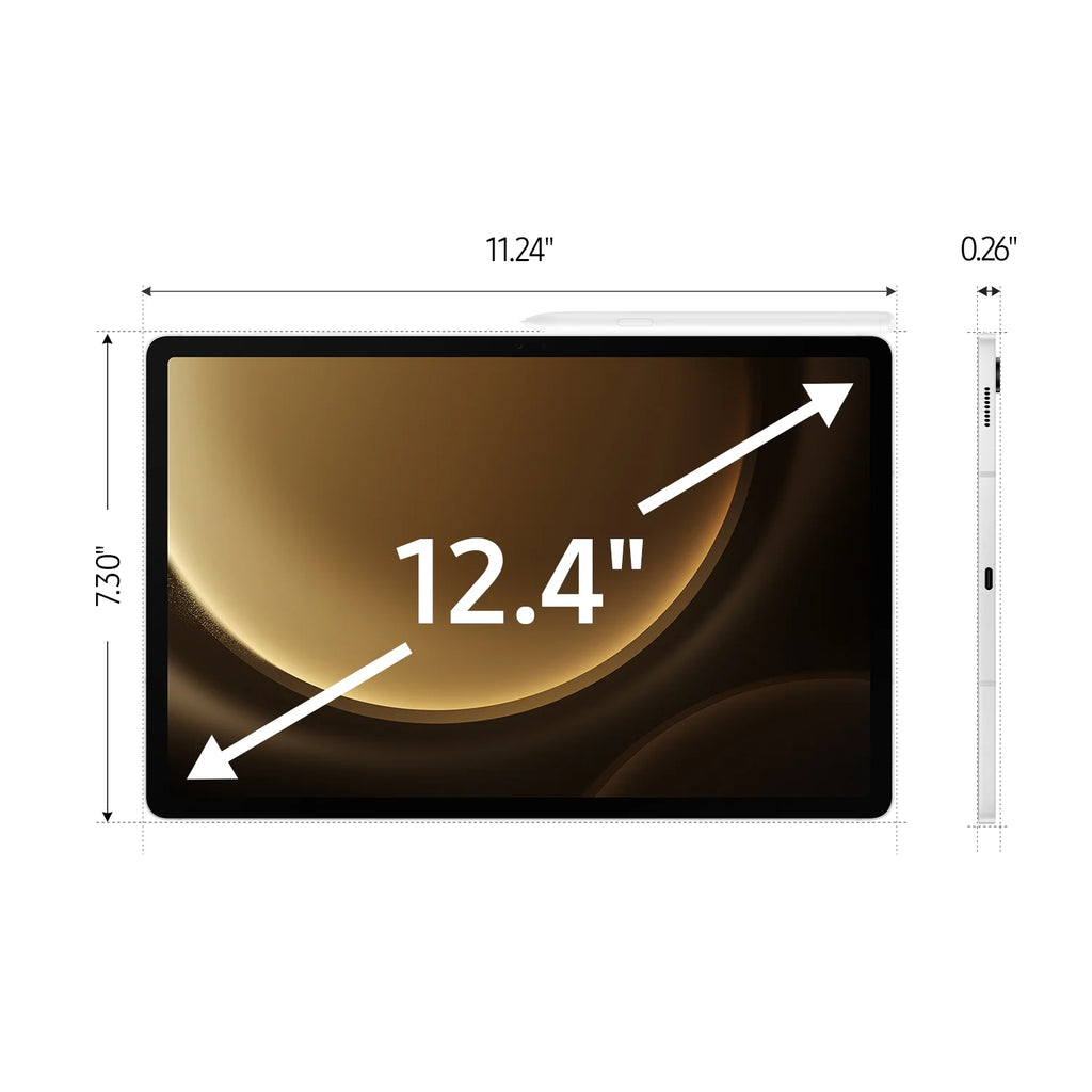 12.4" 128GB Tablet, Silver A64958