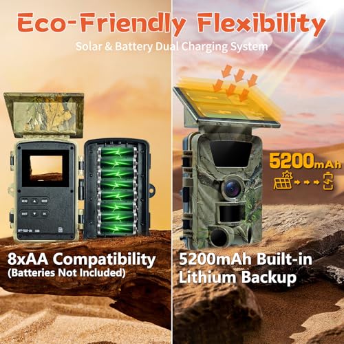 5K WiFi Trail Camera with Night Vision and 64GB SD Card Y120671