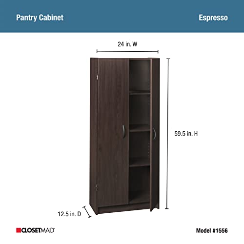 Pantry Cabinet with 2 Doors and Adjustable Shelves, White D388846