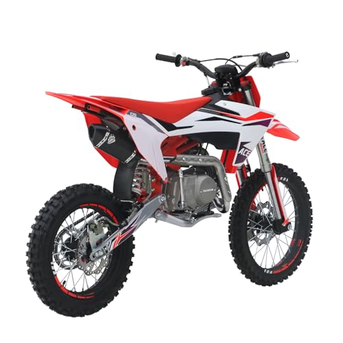 125CC Dirt Bike, 4-Speed Manual Clutch, 17"/14" Tires A8149