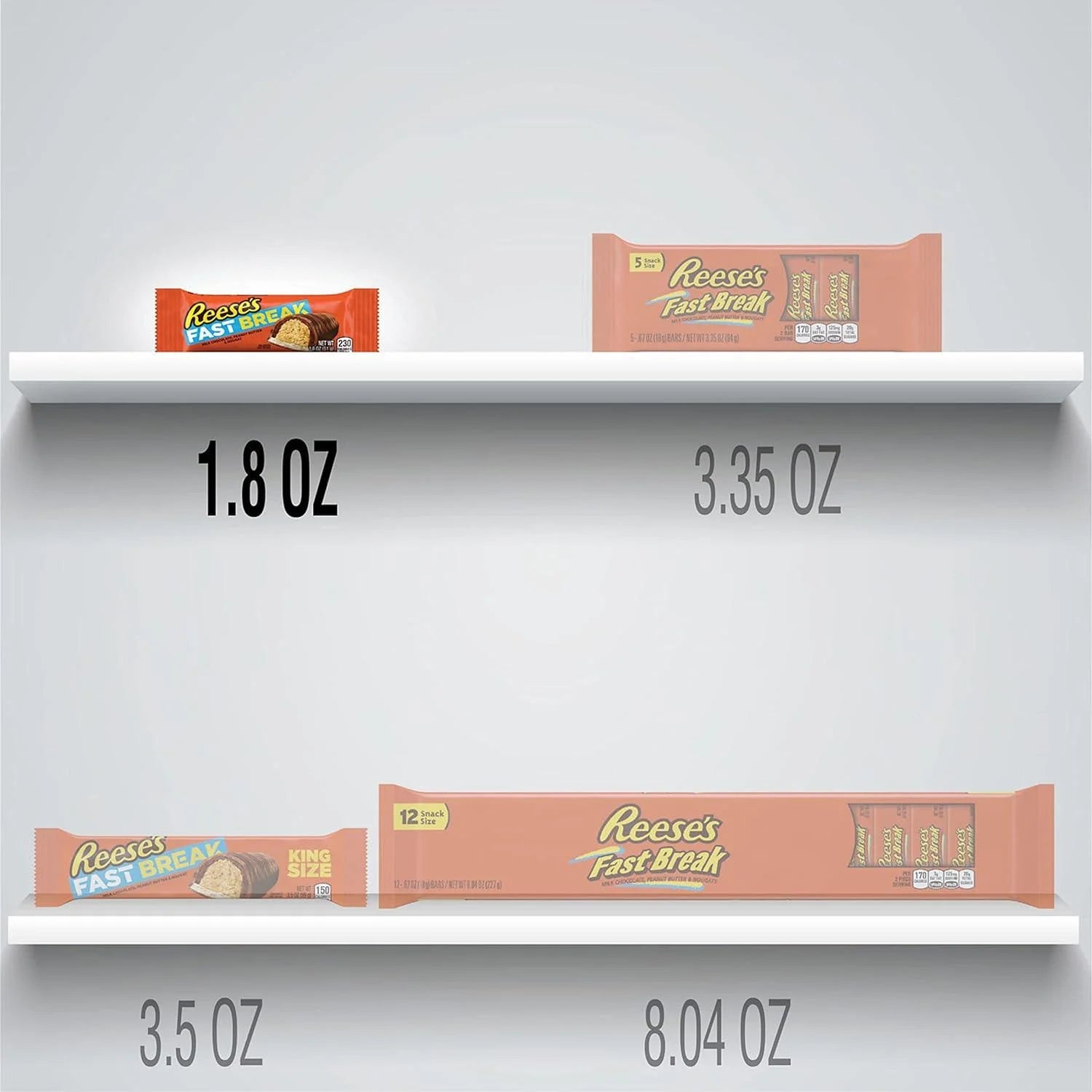 Peanut Butter Nougat Candy Bars 8 Pack K741