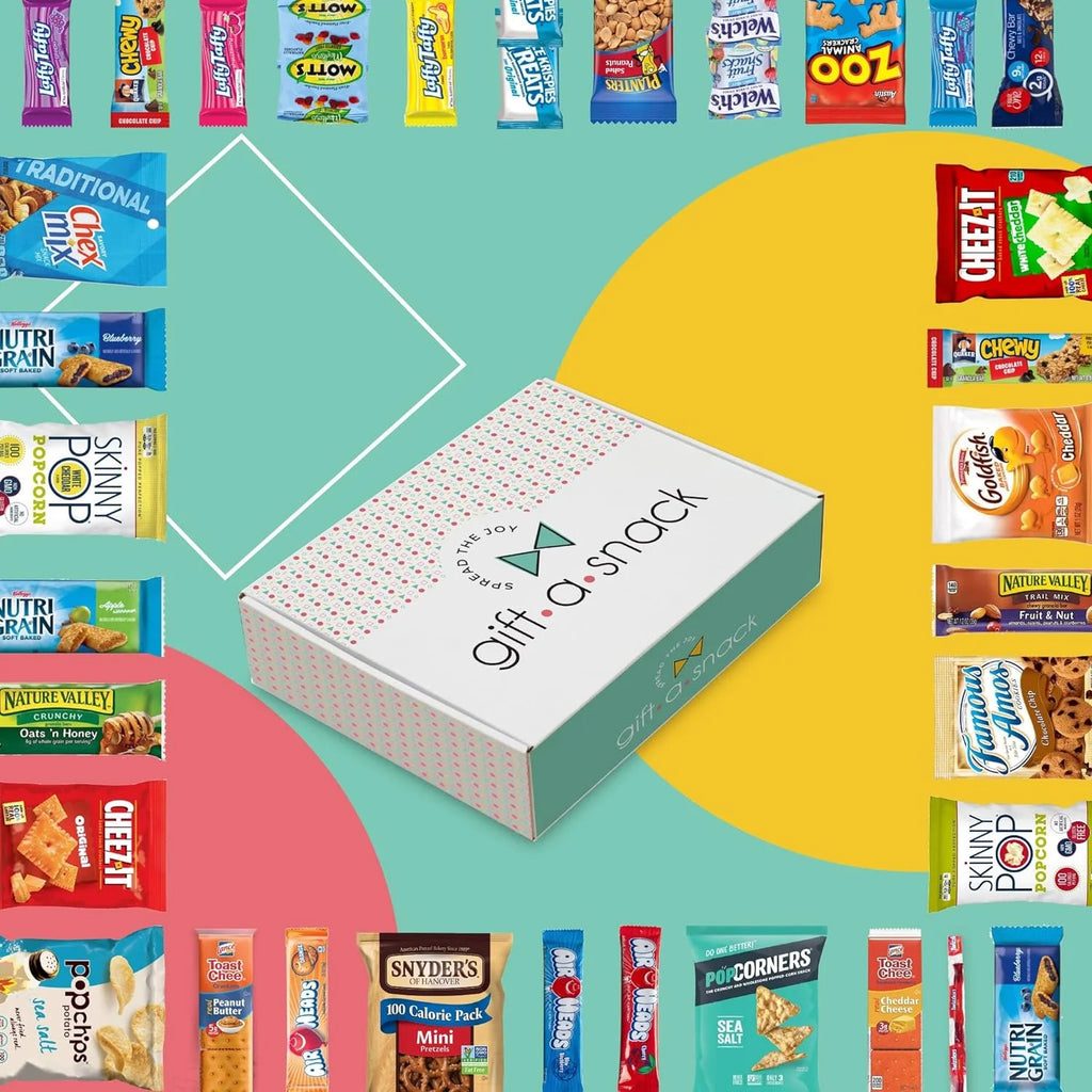 Variety Snack Box 42 Count with Chips, Crackers, Cookies & Candy N47023