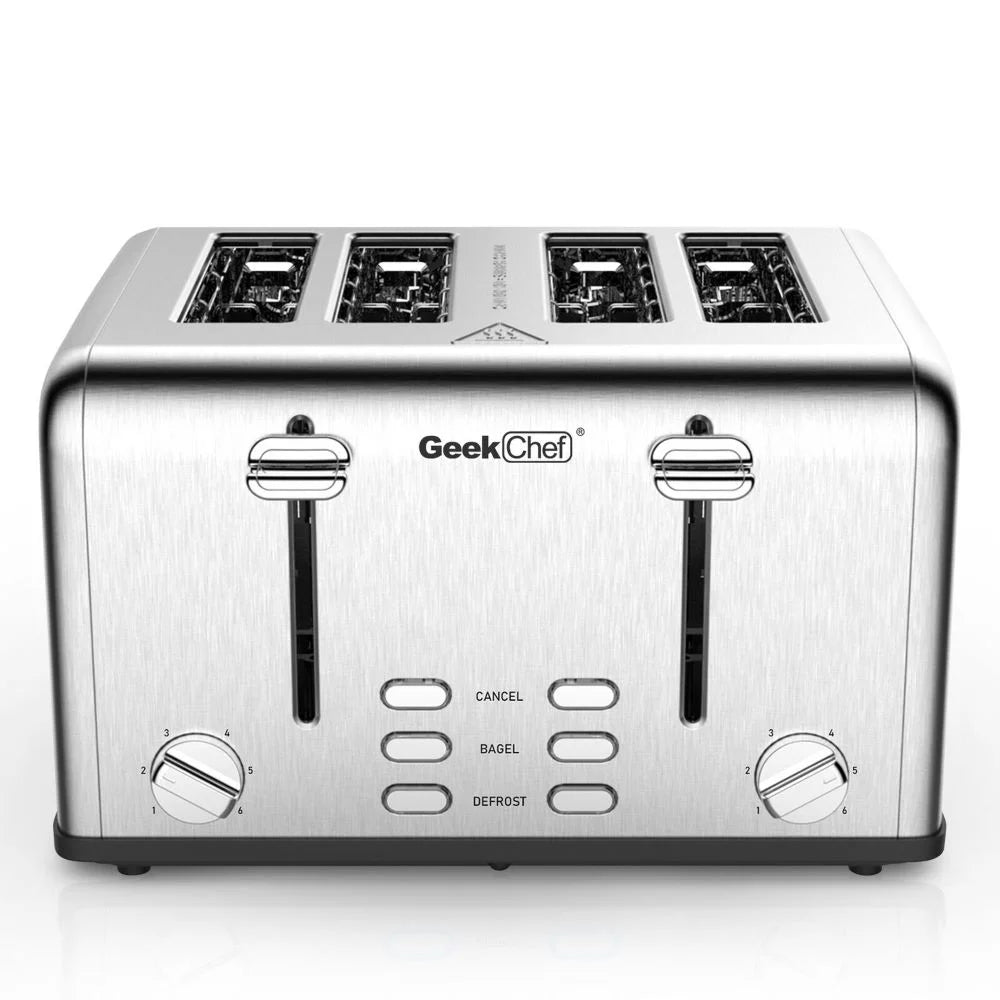 Stainless Steel 4-Slice Toaster with Extra-Wide Slots C973