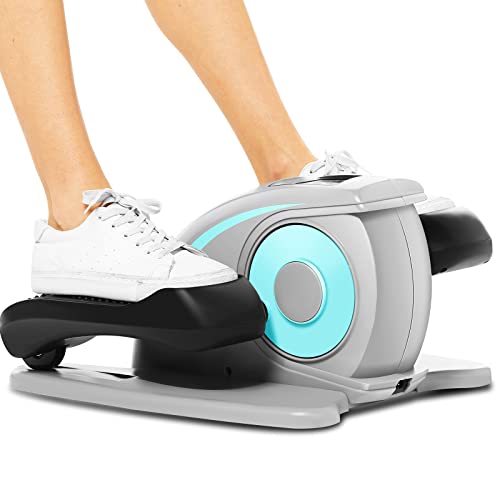 Under Desk Elliptical, Electric Leg Exerciser for Seniors Adults, Quiet Portable Seated Foot Pedal with Remote Control G7774