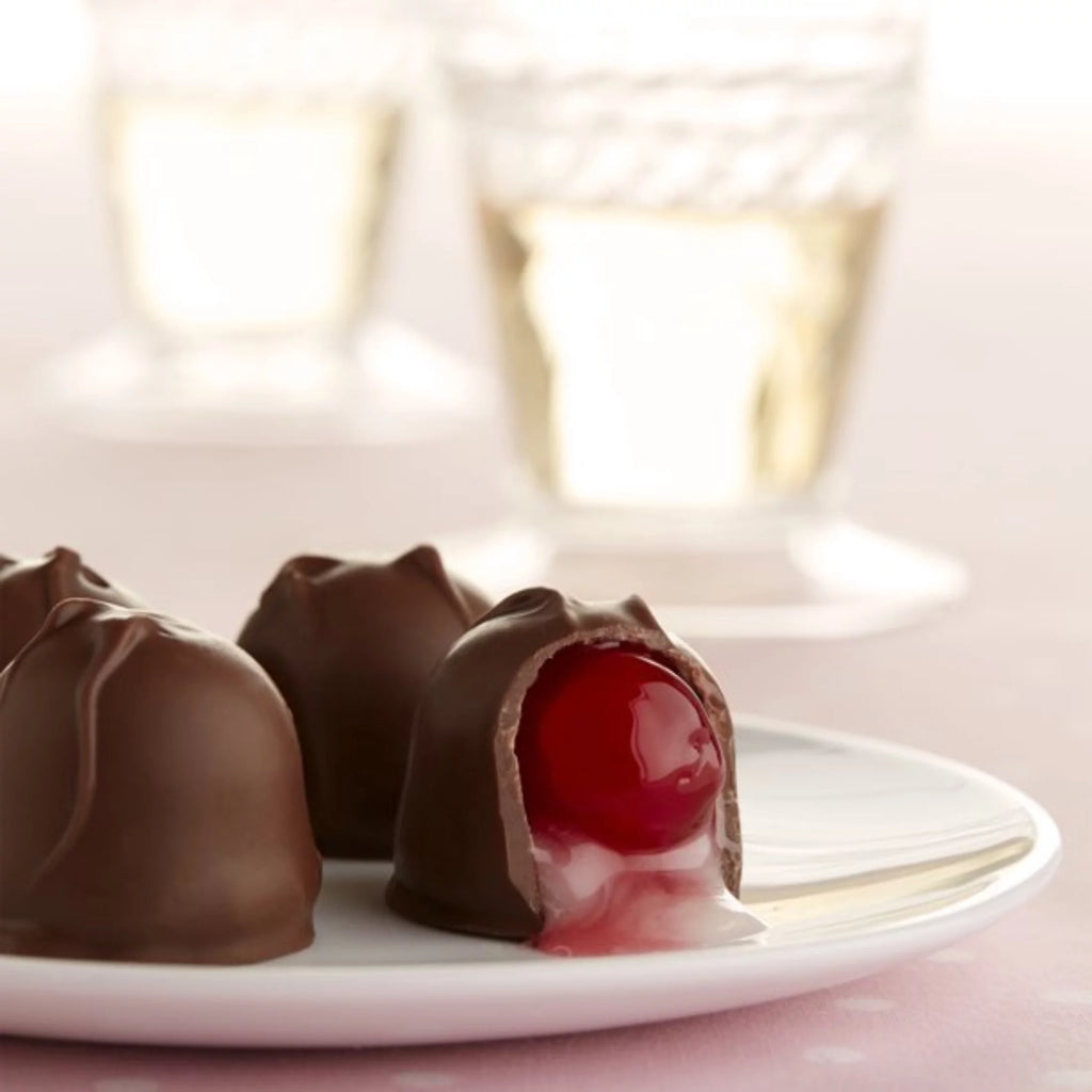 Dark Chocolate Cordial Cherries, 3.3 oz Box, 5 Pieces, Pack of 4 B25666